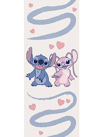 Papier peint panoramique - disney stitch together forever - taille: 100 x 250 cm