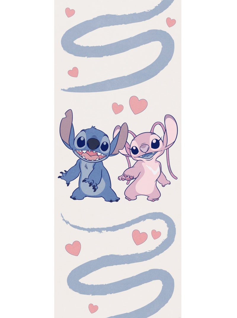Papier peint panoramique - disney stitch together forever - taille: 100 x 250 cm Multicolore - Kiabi