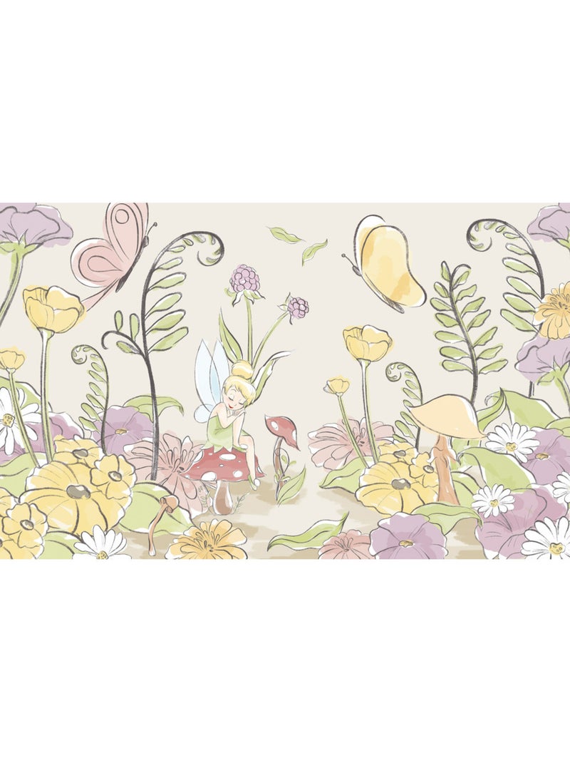 Papier peint panoramique - disney tinker bell infant - taille: 400 x 250 cm Multicolore - Kiabi