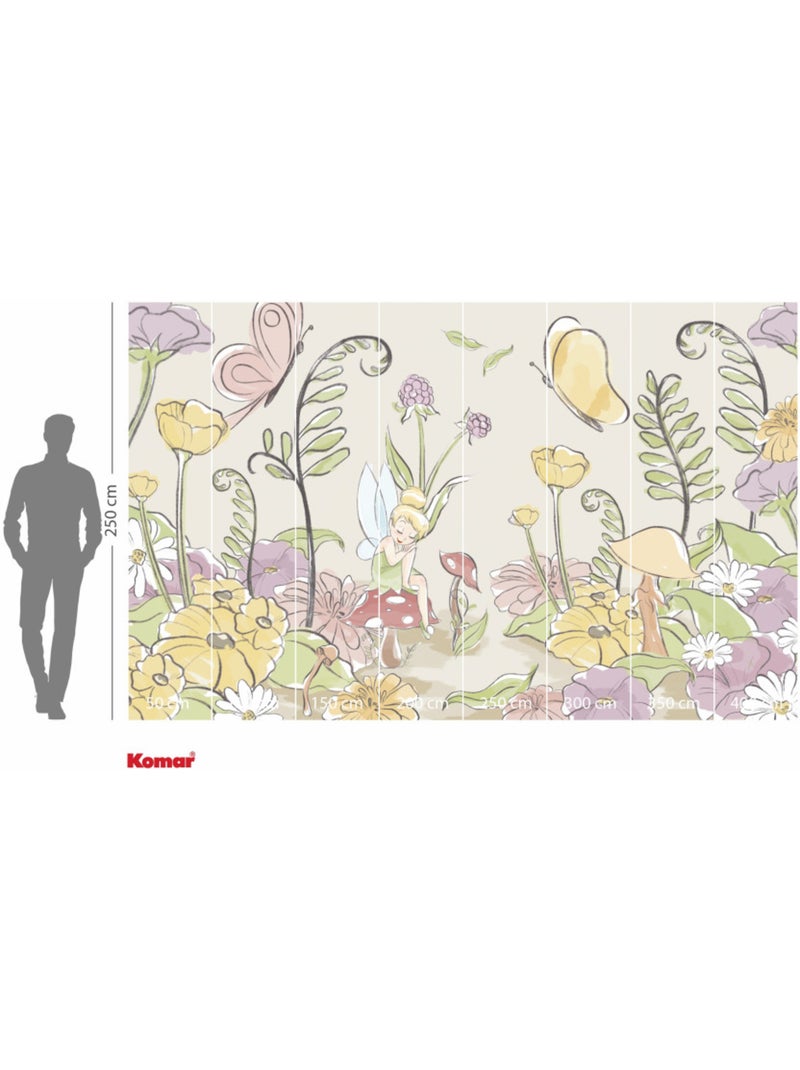 Papier peint panoramique - disney tinker bell infant - taille: 400 x 250 cm Multicolore - Kiabi
