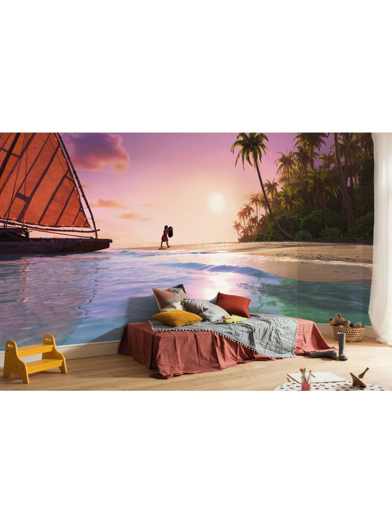 Papier peint panoramique - Disney Vaiana 2 Ocean Spirit - Taille: 500 x 250 cm Multicolore - Kiabi