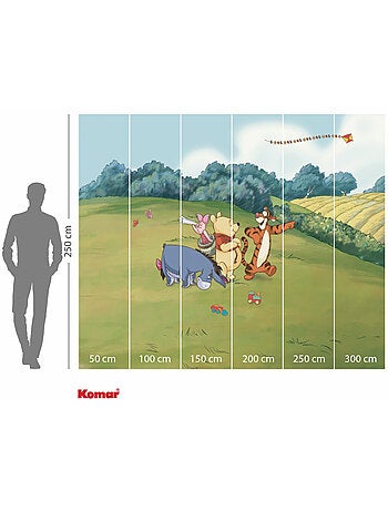 Papier peint panoramique - Disney Winnie l'ourson Adventure - Taille: 300 x 250 cm