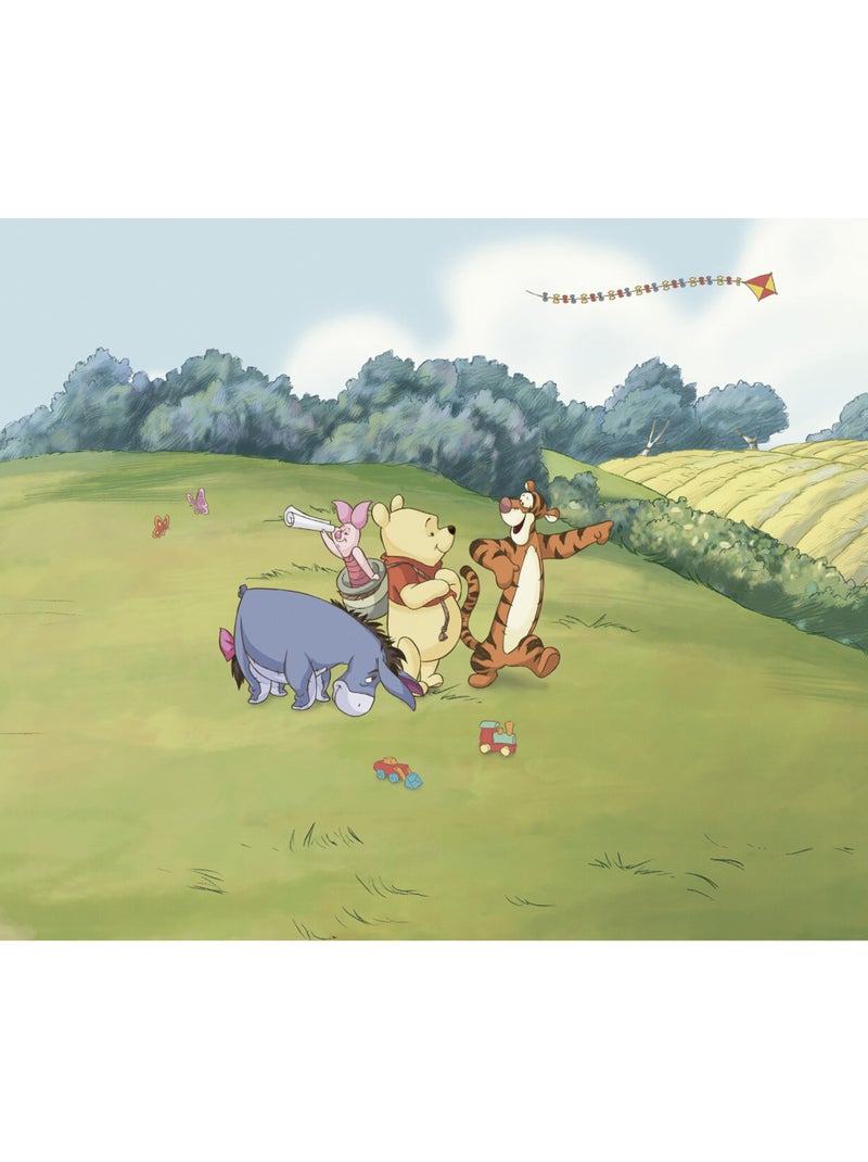 Papier peint panoramique - Disney Winnie l'ourson Adventure - Taille: 300 x 250 cm Multicolore - Kiabi