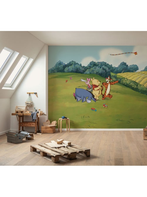 Papier peint panoramique - Disney Winnie l'ourson Adventure - Taille: 300 x 250 cm - Kiabi