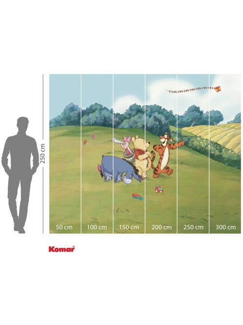 Papier peint panoramique - Disney Winnie l'ourson Adventure - Taille: 300 x 250 cm - Kiabi