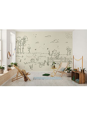 Papier peint panoramique - Disney Winnie l'ourson Bee at One with Nature - Taille: 400 x 250 cm