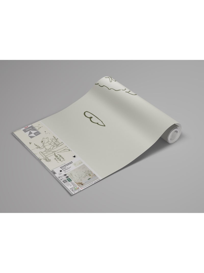 Papier peint panoramique - Disney Winnie l'ourson Bee at One with Nature - Taille: 400 x 250 cm Multicolore - Kiabi