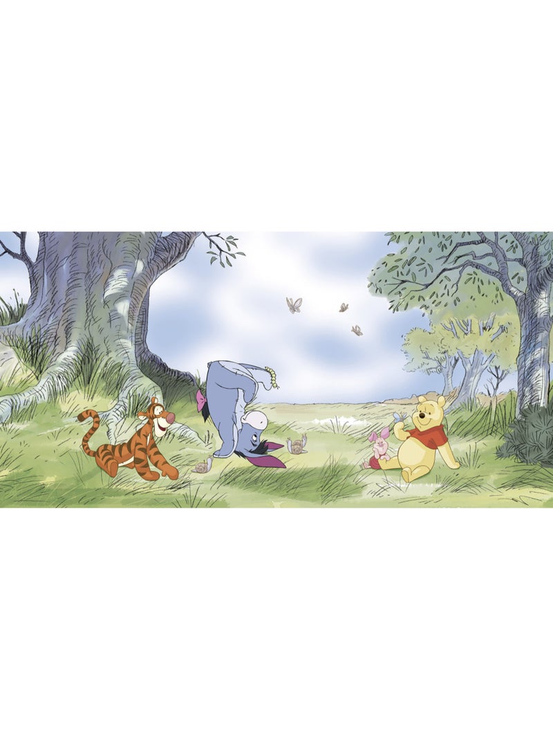 Papier peint panoramique - Disney Winnie l'ourson Friendly Day - Taille: 500 x 250 cm Multicolore - Kiabi