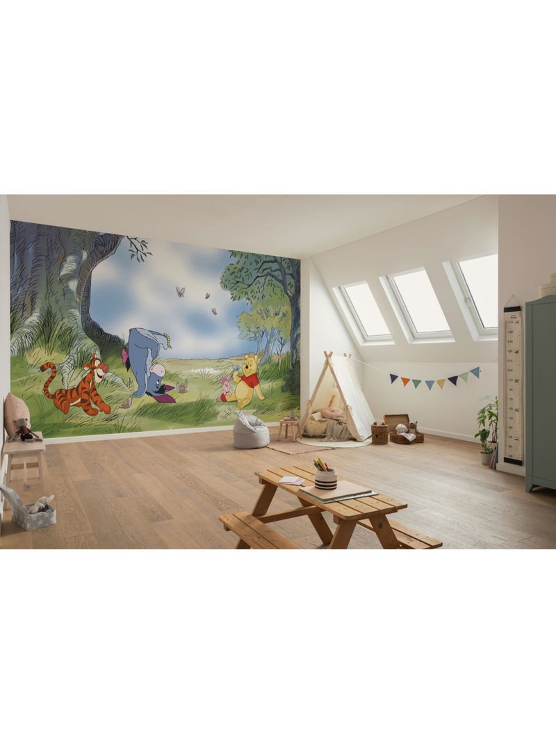 Papier peint panoramique - Disney Winnie l'ourson Friendly Day - Taille: 500 x 250 cm Multicolore - Kiabi