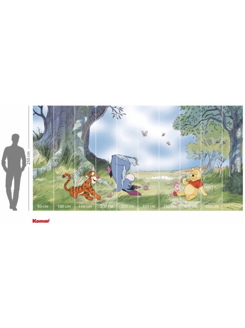 Papier peint panoramique - Disney Winnie l'ourson Friendly Day - Taille: 500 x 250 cm - Kiabi