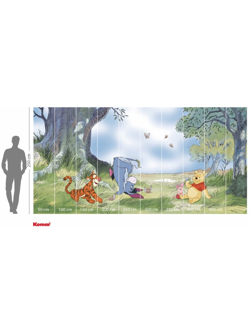 Papier peint panoramique - Disney Winnie l'ourson Friendly Day - Taille: 500 x 250 cm Multicolore - Kiabi