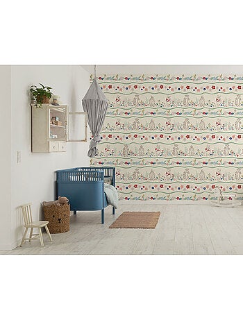Papier peint panoramique - Disney Winnie l'ourson Friends in Garden - Taille: 300 x 250 cm