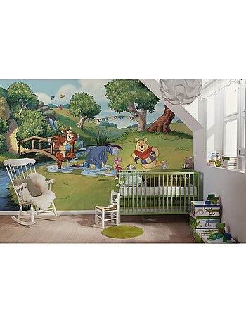 Papier peint panoramique - Disney Winnie l'ourson Friendship and Fun - Taille: 350 x 250 cm