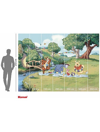 Papier peint panoramique - Disney Winnie l'ourson Friendship and Fun - Taille: 350 x 250 cm