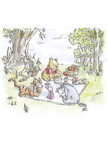 Papier peint panoramique - Disney Winnie l'ourson Nice for Picnics - Taille: 300 x 250 cm