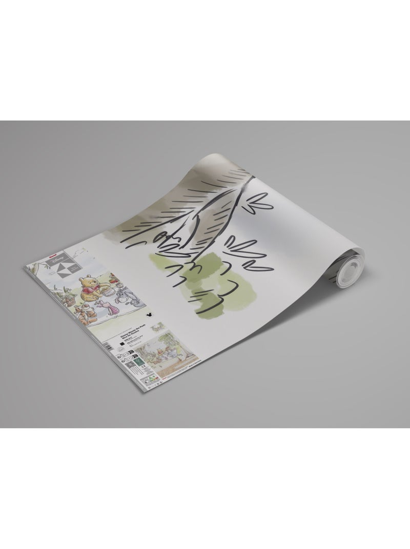 Papier peint panoramique - Disney Winnie l'ourson Nice for Picnics - Taille: 300 x 250 cm Multicolore - Kiabi