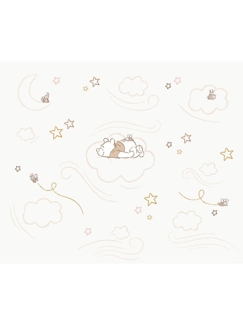 Papier peint panoramique - Disney Winnie l'ourson Sleepy Little Bear - Taille: 300 x 250 cm - Kiabi