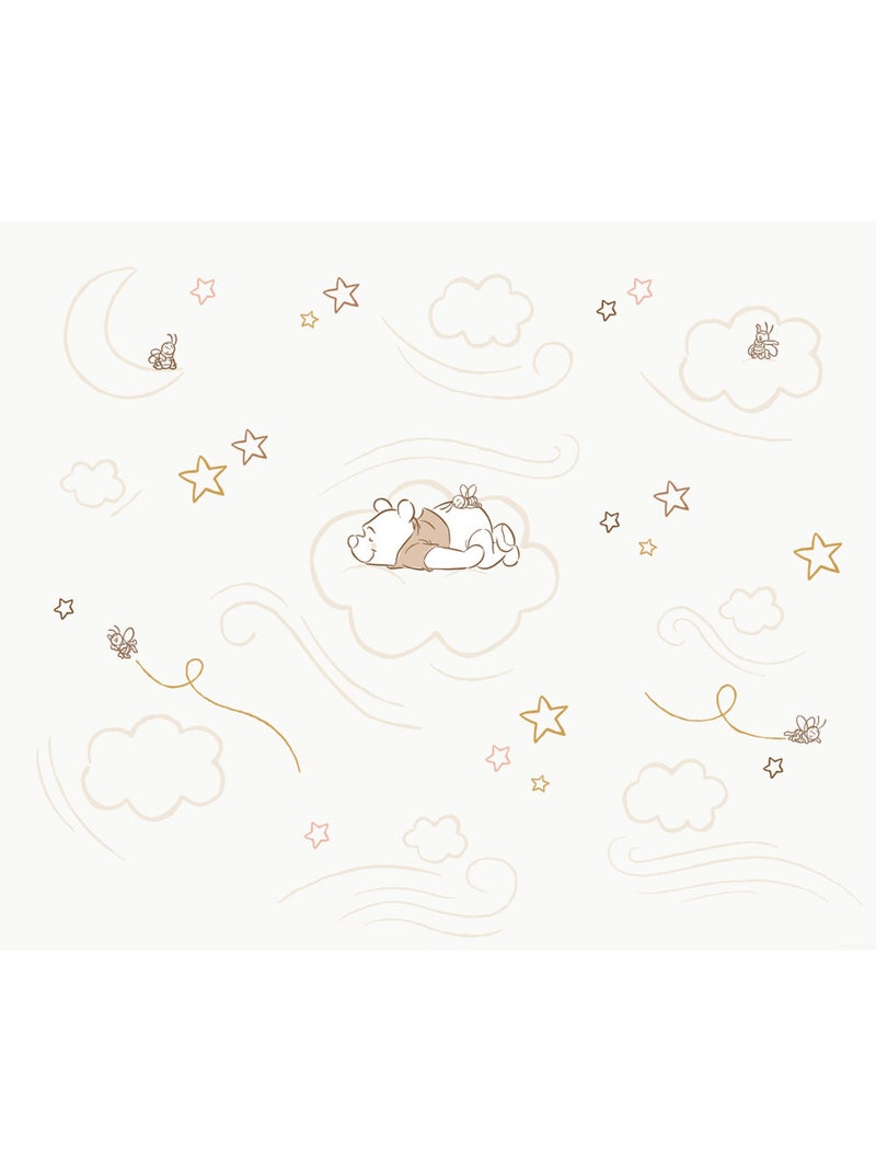 Papier peint panoramique - Disney Winnie l'ourson Sleepy Little Bear - Taille: 300 x 250 cm Multicolore - Kiabi