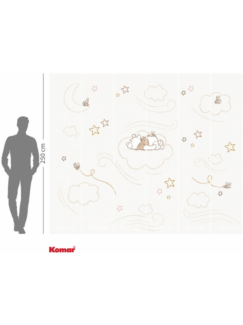 Papier peint panoramique - Disney Winnie l'ourson Sleepy Little Bear - Taille: 300 x 250 cm Multicolore - Kiabi