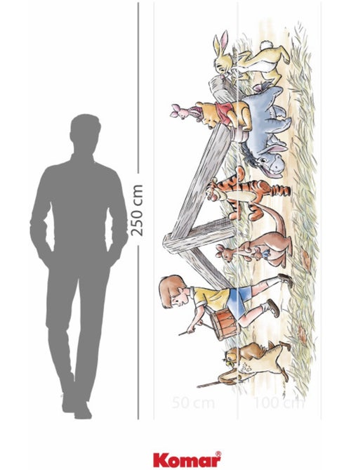 Papier peint panoramique - Disney Winnie l'ourson Walk Along Another Path - Taille: 250 x 100 cm - Kiabi