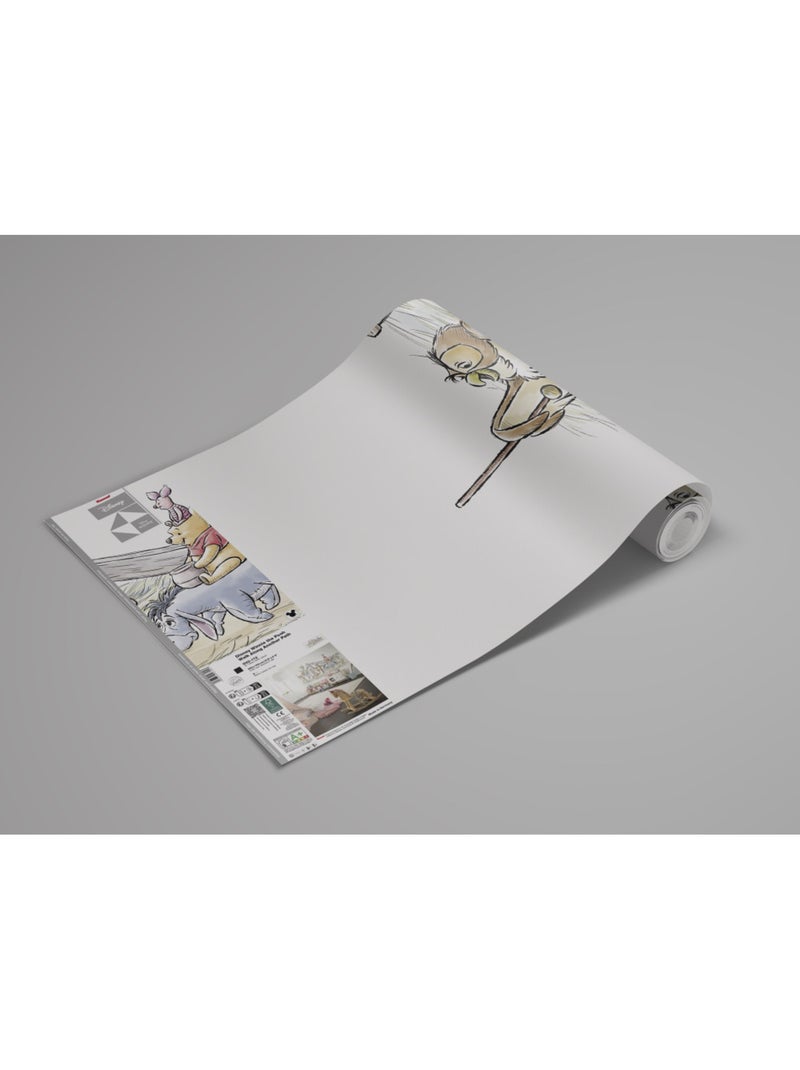 Papier peint panoramique - Disney Winnie l'ourson Walk Along Another Path - Taille: 250 x 100 cm Multicolore - Kiabi