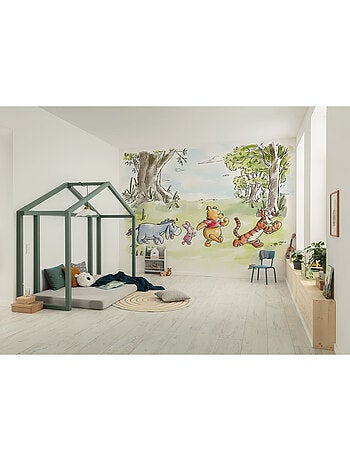 Papier peint panoramique - Disney Winnie l'ourson Walk Together - Taille: 300 x 250 cm