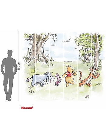 Papier peint panoramique - Disney Winnie l'ourson Walk Together - Taille: 300 x 250 cm