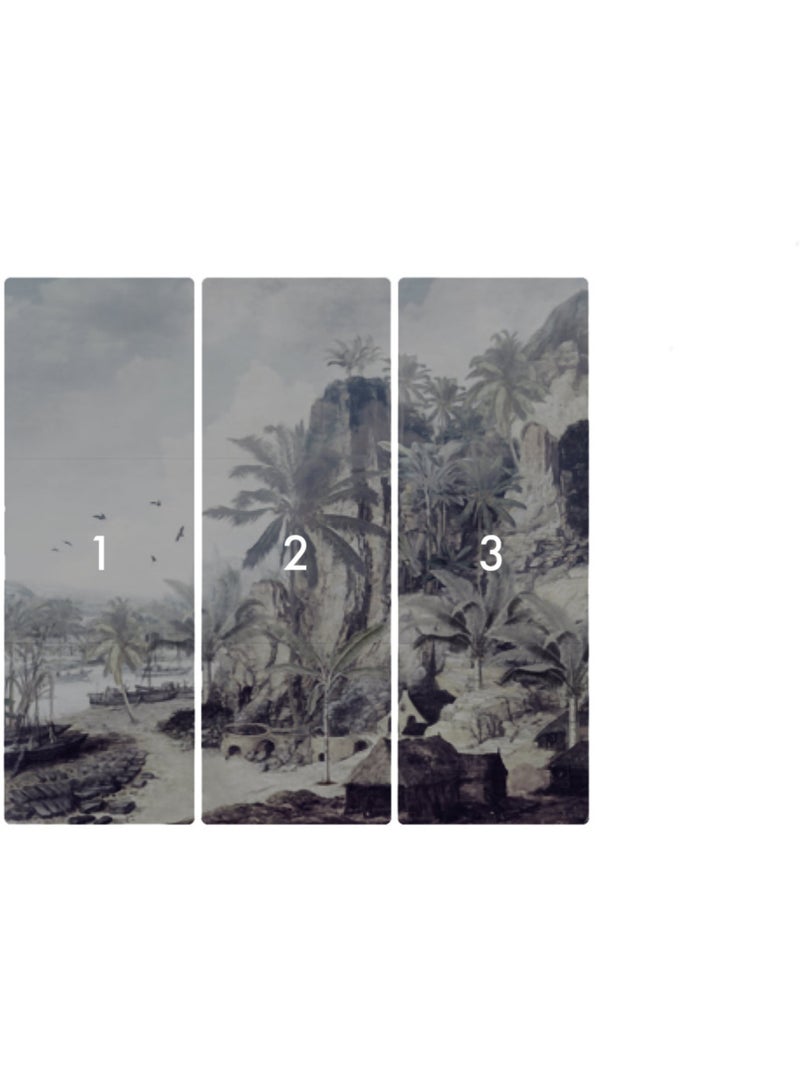 Papier peint panoramique - Dreamworld - Taille: 300 x 280 cm Multicolore - Kiabi