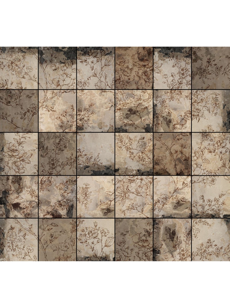 Papier peint panoramique - emboss - taille: 300 x 280 cm Multicolore - Kiabi