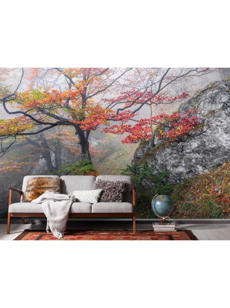 Papier peint panoramique - euphoria - taille: 300 x 200 cm Multicolore - Kiabi