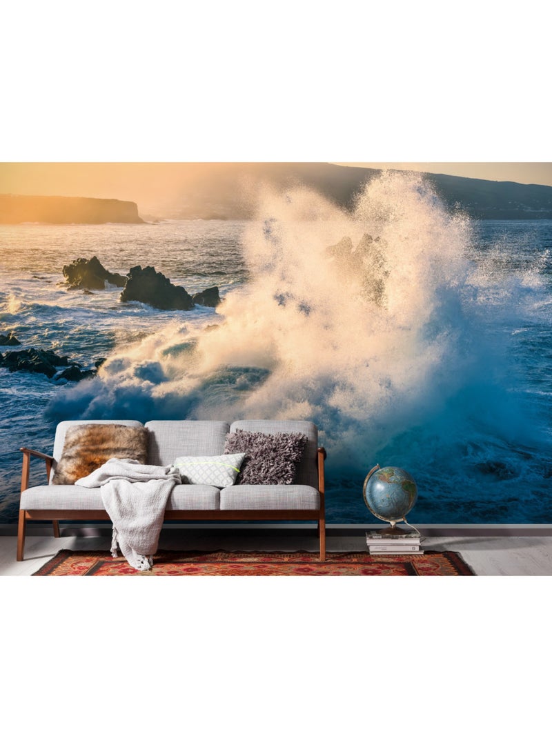 Papier peint panoramique - exploding elements - taille: 300 x 200 cm Multicolore - Kiabi