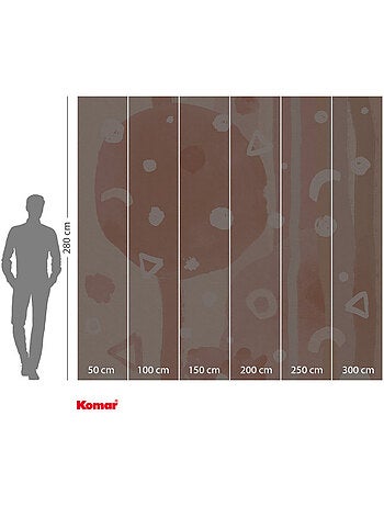 Papier peint panoramique - facile - taille: 300 x 280 cm