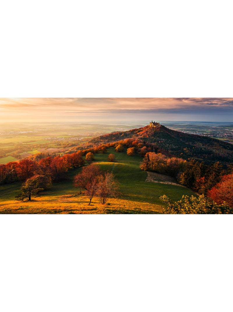 Papier peint panoramique - fairy tale castle - taille: 200 x 100 cm Multicolore - Kiabi