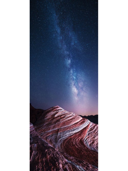 Papier peint panoramique - fire wave - taille: 100 x 250 cm - Kiabi