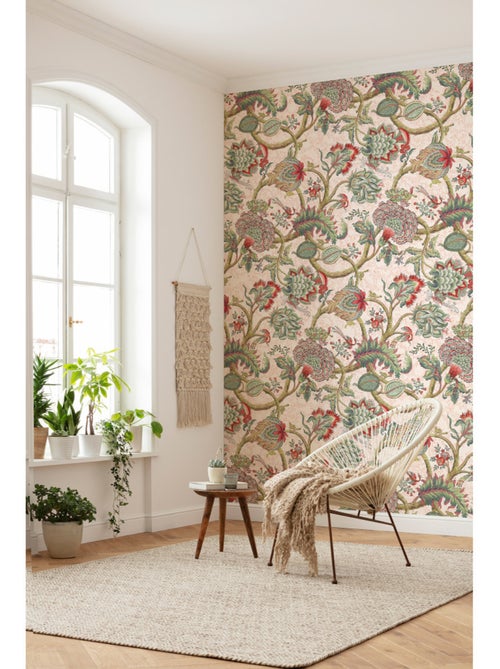 Papier peint panoramique - fleurs - taille: 200 x 280 cm - Kiabi