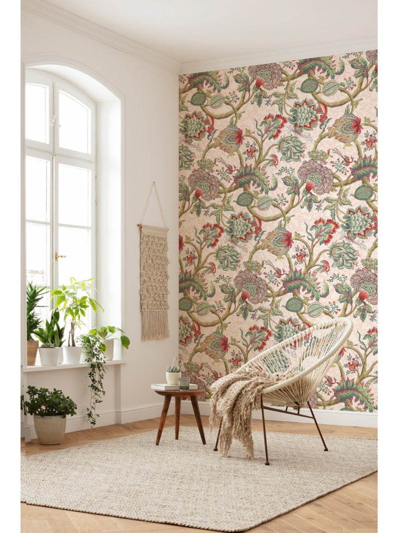 Papier peint panoramique - fleurs - taille: 200 x 280 cm Multicolore - Kiabi