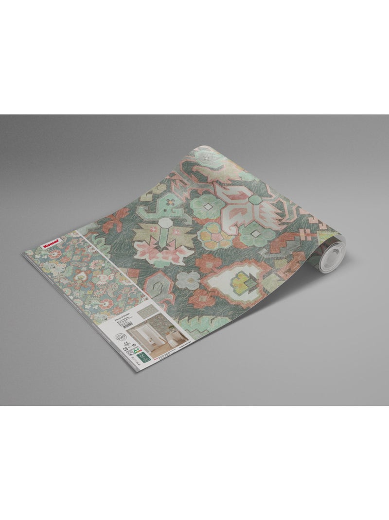 Papier peint panoramique - fleurs d'océan - taille: 400 x 280 cm Multicolore - Kiabi