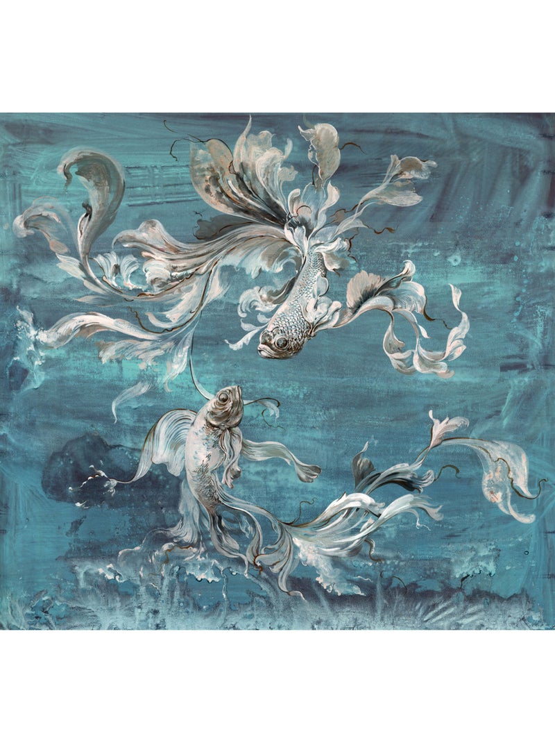 Papier peint panoramique - flux - taille: 300 x 280 cm Multicolore - Kiabi