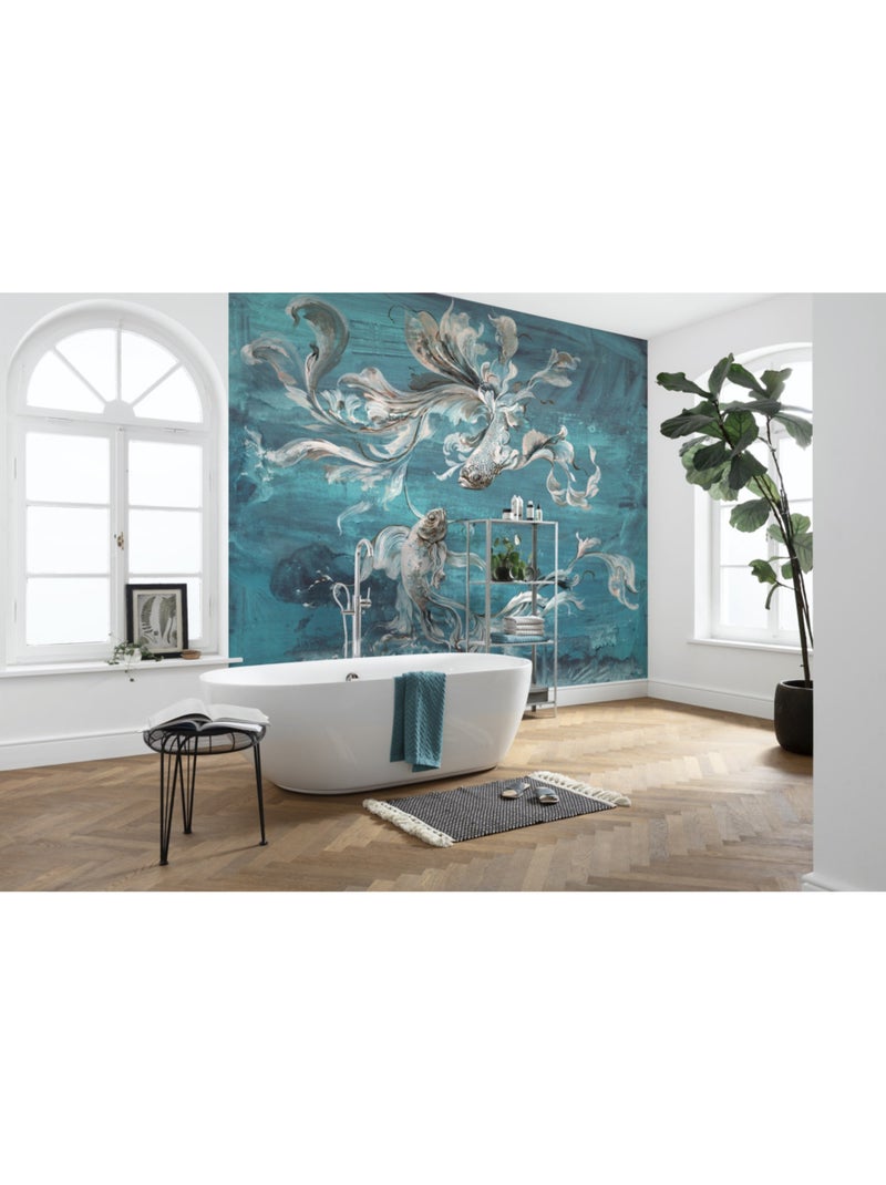 Papier peint panoramique - flux - taille: 300 x 280 cm Multicolore - Kiabi