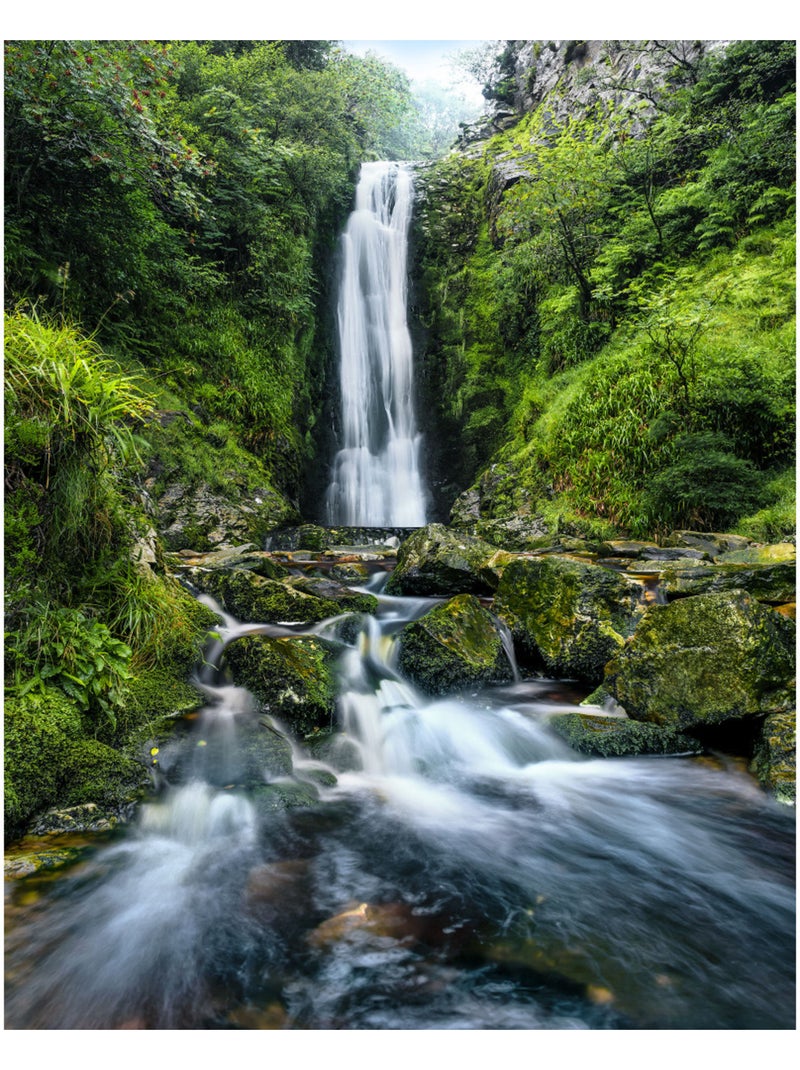 Papier peint panoramique - glenevin falls - taille: 200 x 250 cm Multicolore - Kiabi