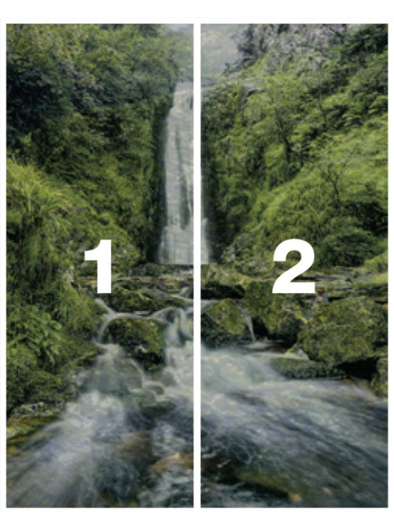 Papier peint panoramique - glenevin falls - taille: 200 x 250 cm Multicolore - Kiabi