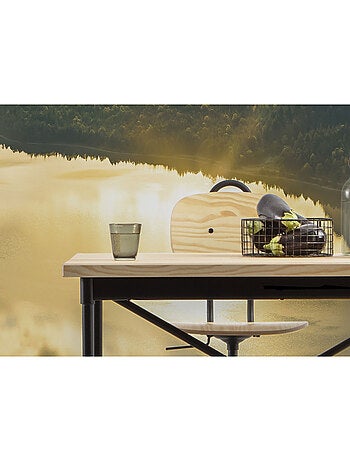 Papier peint panoramique - gold mountains - taille: 400 x 250 cm