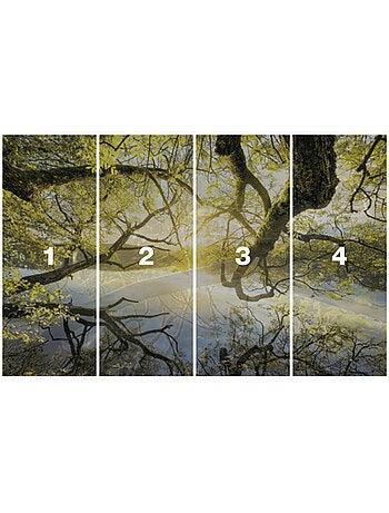 Papier peint panoramique - golden embrace - taille: 400 x 250 cm