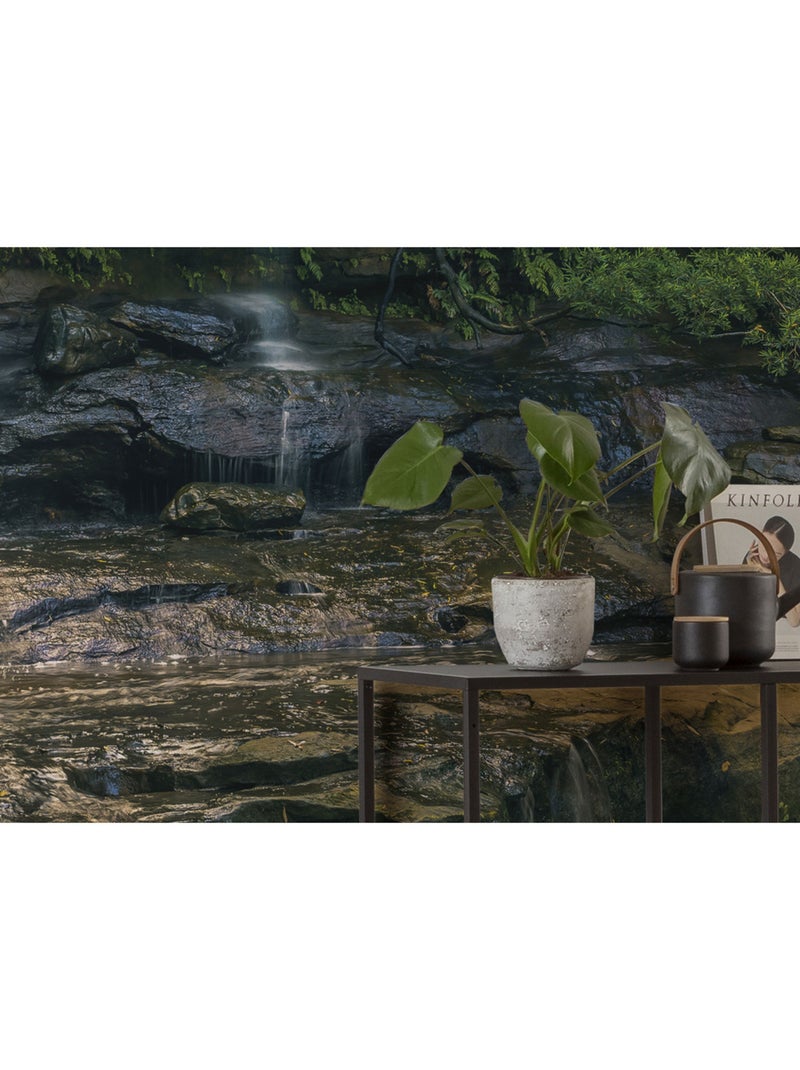 Papier peint panoramique - golden falls - taille: 450 x 280 cm Multicolore - Kiabi