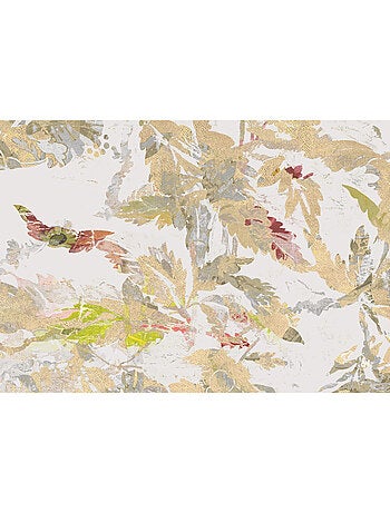 Papier peint panoramique - golden feathers - taille: 300 x 280 cm