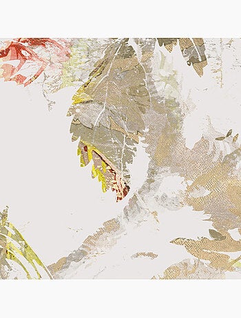 Papier peint panoramique - golden feathers - taille: 300 x 280 cm