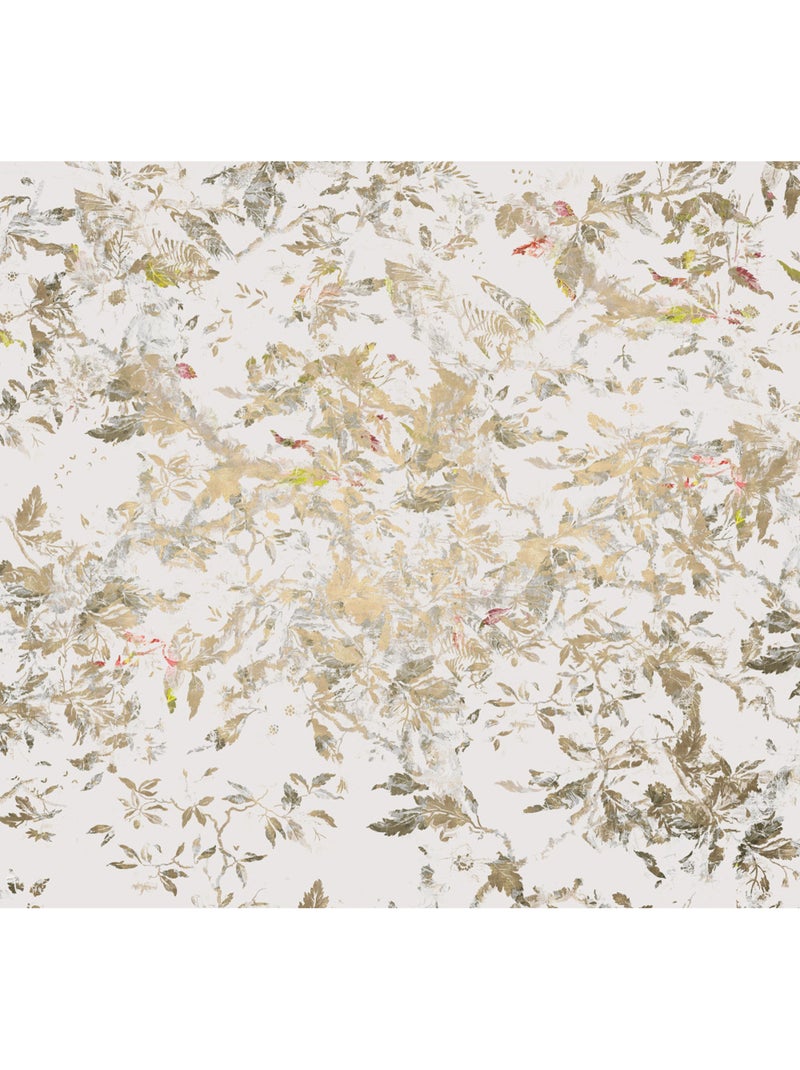 Papier peint panoramique - golden feathers - taille: 300 x 280 cm Multicolore - Kiabi