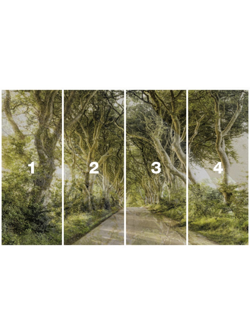Papier peint panoramique - golden hedges - taille: 400 x 250 cm Multicolore - Kiabi