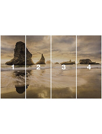 Papier peint panoramique - golden stacks - taille: 400 x 250 cm