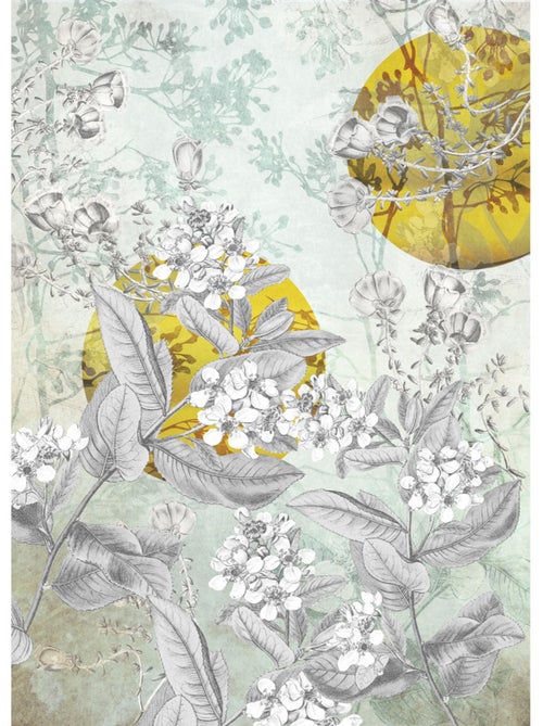 Papier peint panoramique - golden sun - taille: 200 x 280 cm - Kiabi